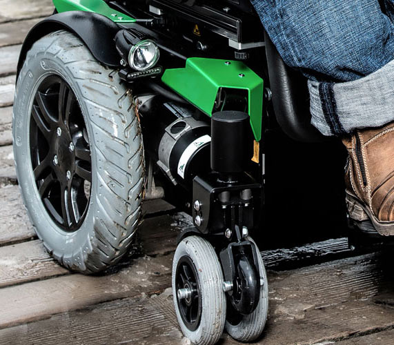 Elektrische rolstoel Twist T4 2×2 is compact