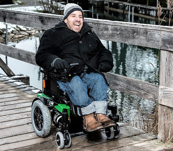 Elektrische rolstoel Twist T4 2×2 is snel
