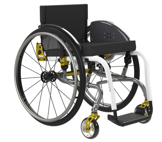 Ethos Vastframe rolstoel met trillingsdemping